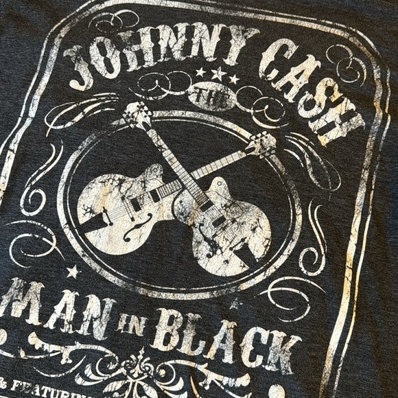 Johnny Cash Oversized Graphic T-Shirt - Picture 2 of 3